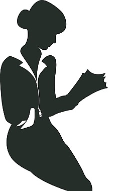 時(shí)尚女性剪影矢量