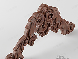 3D歐式構(gòu)件模型