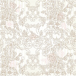 舊貨花卉背景矢量插畫