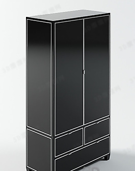 3D衣柜模型