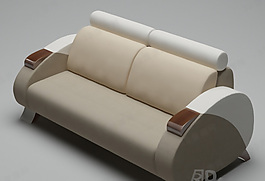 3D雙人沙發(fā)模型