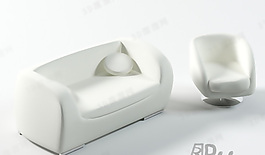 3D沙發(fā)茶幾組合模型