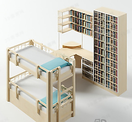 3D儿童床模型