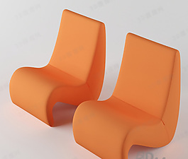 3D单人沙发模型