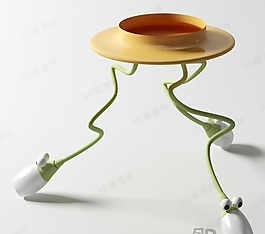3D吸頂燈模型