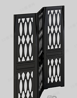 3D屏風(fēng)模型