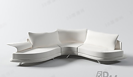 3D多人沙發(fā)模型