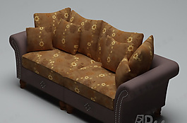 3D雙人沙發(fā)模型