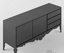 3D邊柜模型