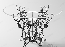 3D圓桌模型