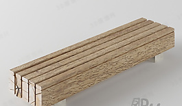 3D長(zhǎng)凳模型
