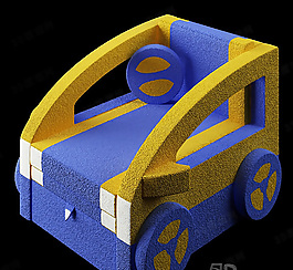 3D單人沙發(fā)模型