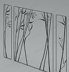 3D屏风模型