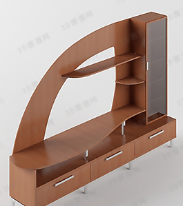 3D電視柜模型