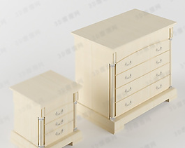 3D邊柜模型