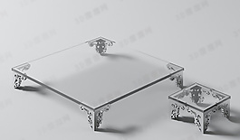 3D茶幾模型