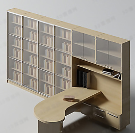 3D書柜模型