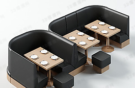 3D沙發(fā)茶幾組合模型