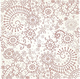 涂鴉背景矢量插畫——