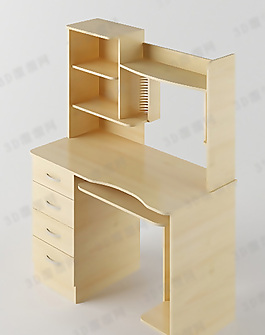 3D書(shū)桌模型