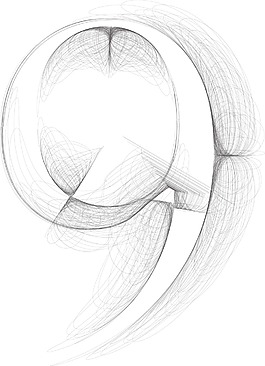 手绘插画矢量字体9号