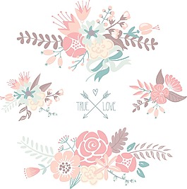 可爱的花束