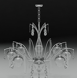 3D水晶吊燈模型