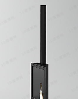 3D壁爐模型