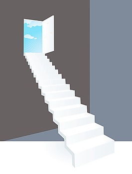 門(mén)向天空矢量