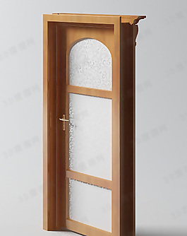 3D平開(kāi)門(mén)模型