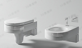 3D坐便器模型