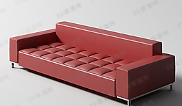 3D多人沙發(fā)模型