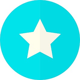 時髦的明星圖標按鈕