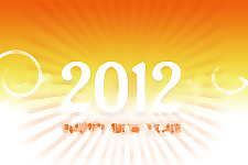 2012新年卡片矢量