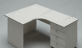 3D办公桌模型