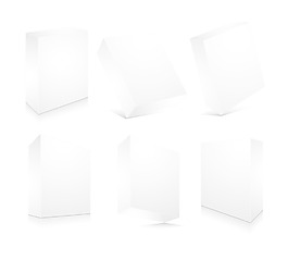 空白的3D盒矢量插畫