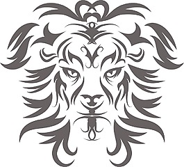 與獅子頭部落矢量元素