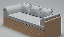 3D三人沙發(fā)模型