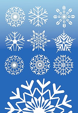 雪花矢量