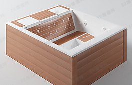 3D浴缸模型