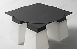 3D吸頂燈模型