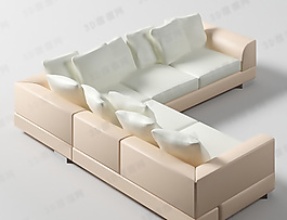 3D多人沙發(fā)模型