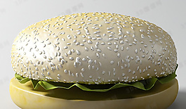3D漢堡模型