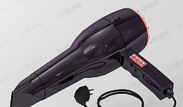 3D電吹風(fēng)模型