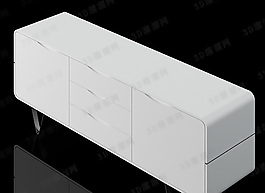3D電視柜模型
