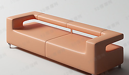 3D雙人沙發(fā)模型