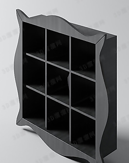 3D陳設(shè)柜模型
