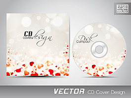 CD封面設計模板的演示空間復制和愛情觀