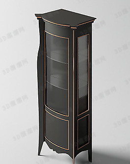 3D陈设柜模型