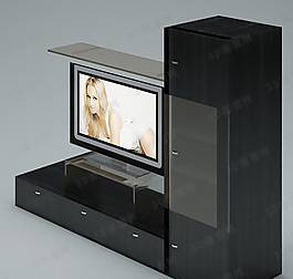 3D電視柜模型